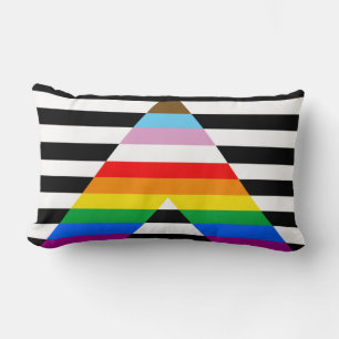 Ally Progress Pride Flag Lumbar Cushion