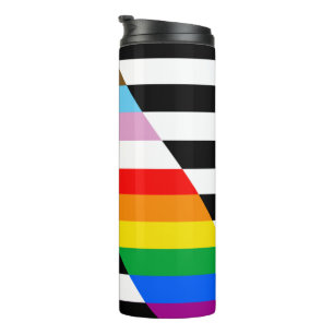 Ally Progress Pride Flag Thermal Tumbler