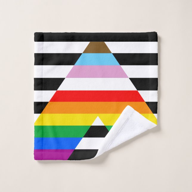 Ally Progress Pride Flag Wash Cloth (Wash Cloth)