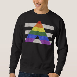 Ally Rainbow Flag Lgbtq Awareness Gay Pride For Co Sweatshirt