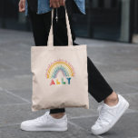 Ally Rainbow Tote Bag<br><div class="desc">Ally rainbow tote bag. Show your pride and support!</div>