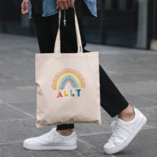 Ally Rainbow Tote Bag