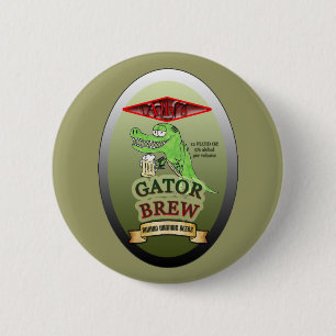 Ally's Gator Brew 6 Cm Round Badge