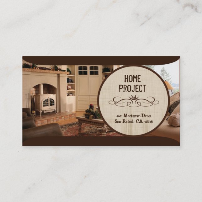 Ally's Home Project Business Cards (Front)
