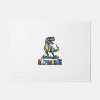 Allysaurus Vintage Dinosaur Sunglasses Shirt Desig Doormat