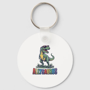 Allysaurus Vintage Dinosaur Sunglasses Shirt Desig Key Ring