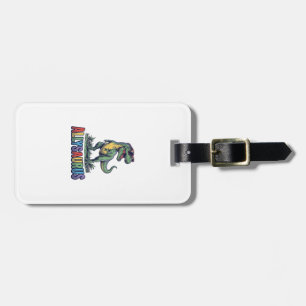 Allysaurus Vintage Dinosaur Sunglasses Shirt Desig Luggage Tag