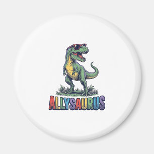 Allysaurus Vintage Dinosaur Sunglasses Shirt Desig Magnet