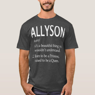 Allyson Name Gift T-Shirt