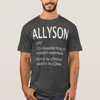 Allyson Name Gift T-Shirt