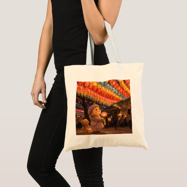 Alma Beneath the Lantern Sky Tote Bag (Front (Product))