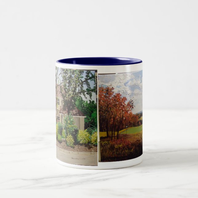 Alma House & 7thHoleEagleCrestGolfCo... Two-Tone Coffee Mug (Center)
