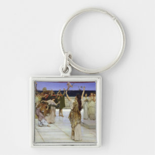 Alma-Tadema   A Dedication to Bacchus Key Ring