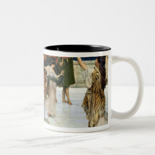 Alma-Tadema A Dedication to Bacchus Two-Tone Coffee Mug