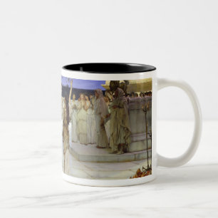 Alma-Tadema   A Dedication to Bacchus Two-Tone Coffee Mug