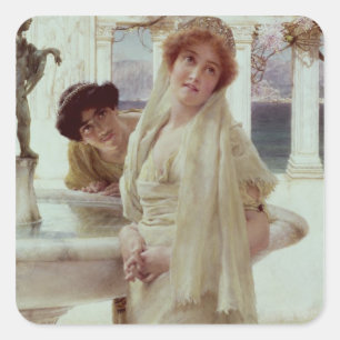 Alma-Tadema   A Difference of Opinion Square Sticker