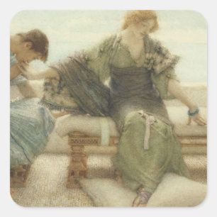 Alma-Tadema   Ask me no more, 1886 Square Sticker