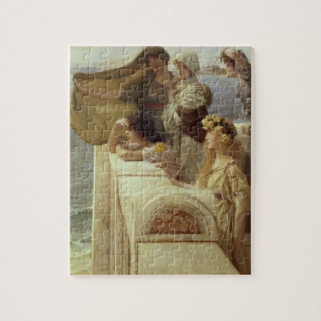 Alma-Tadema | At Aphrodite's Cradle, 1908 Jigsaw Puzzle (Vertical)