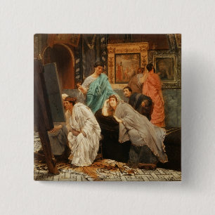 Alma-Tadema Collector at the Time of Augustus 15 Cm Square Badge