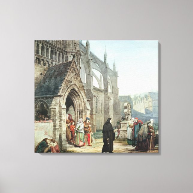 Alma-Tadema | Faust and Marguerite, 1857 Canvas Print (Front)