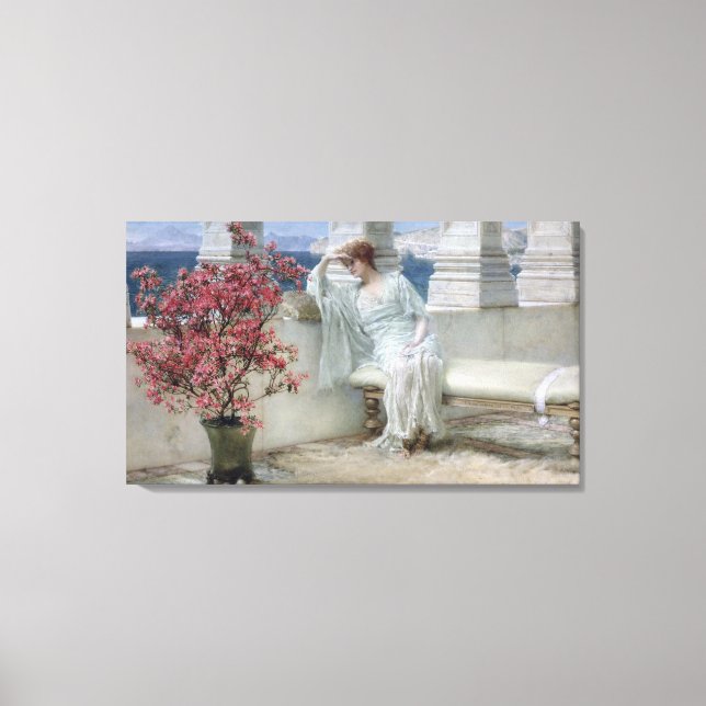 Alma-Tadema | Her eyes are with her thoughts� Canvas Print (Front)