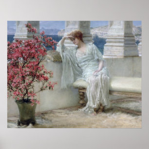 Alma-Tadema   Her eyes are with her thoughts� Poster