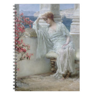 Alma-Tadema Her eyes are with her thoughts? Spiral Notebook