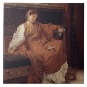 Alma-Tadema Lesbia Weeping over a Sparrow Tile