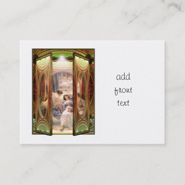 Alma-Tadema Open Door to The Baths Business Card (Front)