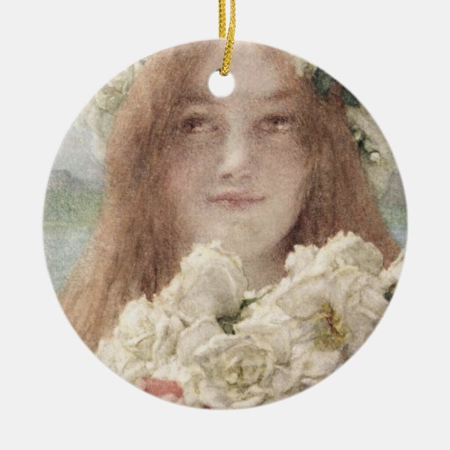 Alma-Tadema | Summer Offering, 1894 Ceramic Tree Decoration (Front)
