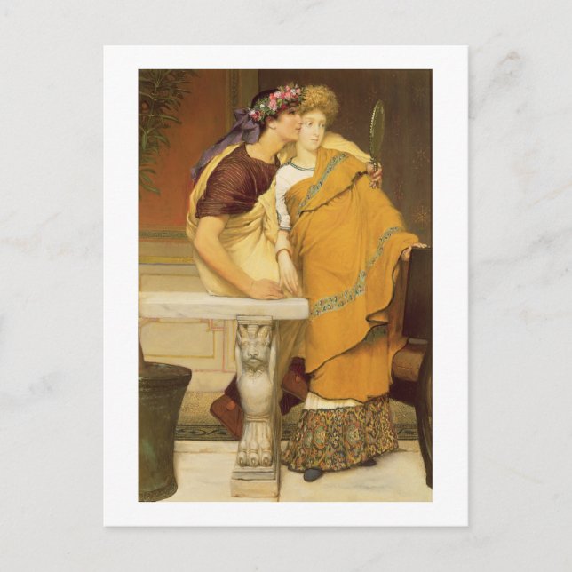 Alma-Tadema | The Mirror, 1868 Postcard (Front)