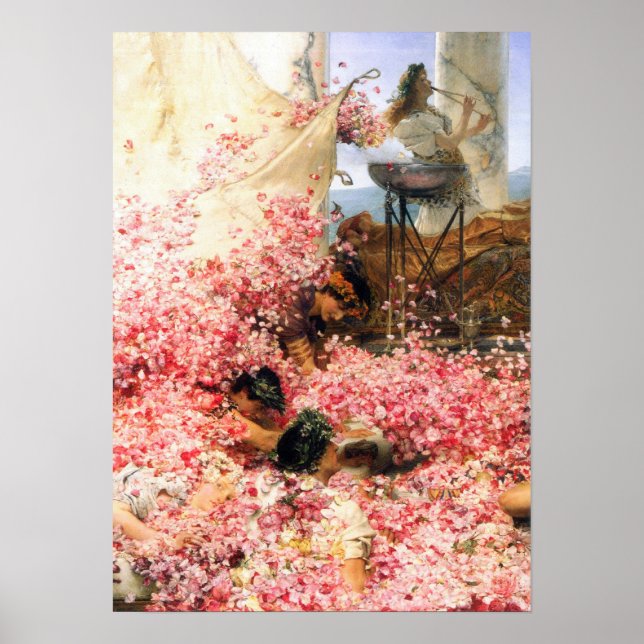 Alma-Tadema - The roses of Heliogabalus detail Poster (Front)