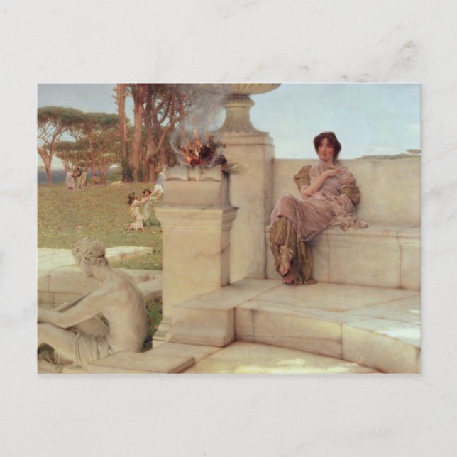 Alma-Tadema | The Voice of Spring, 1908 Postcard (Front)