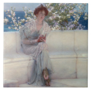 Alma-Tadema The Year is at the Spring Tile