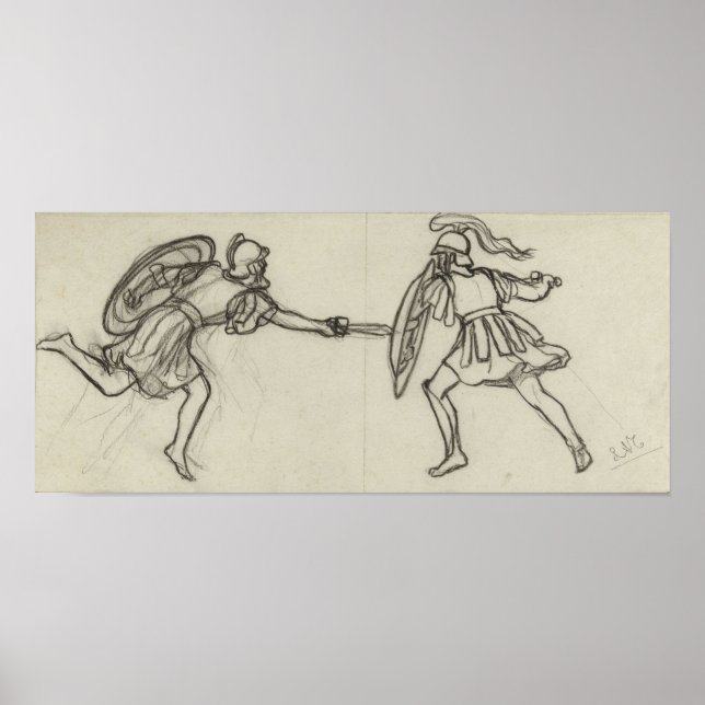 Alma-Tadema - Two Combatant Gymnasiasts With Helm… Poster (Front)