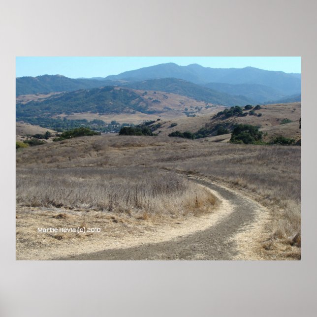 Almaden Mountain Path Poster (Front)