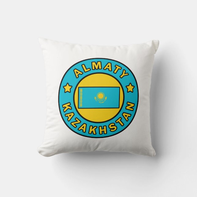 Almaty Kazakhstan Cushion (Front)