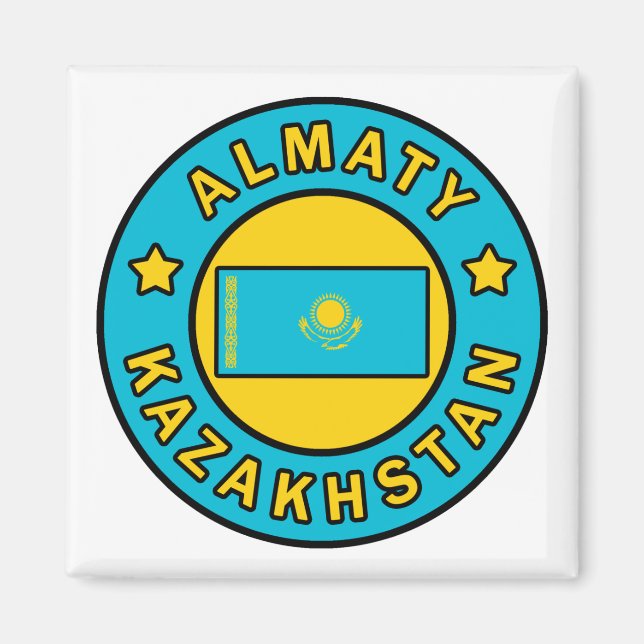 Almaty Kazakhstan Magnet (Front)