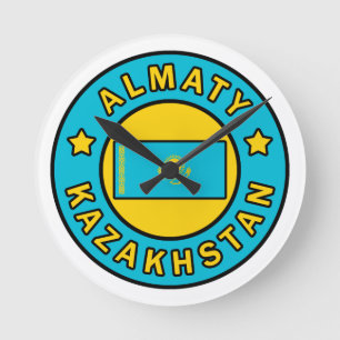 Almaty Kazakhstan Round Clock