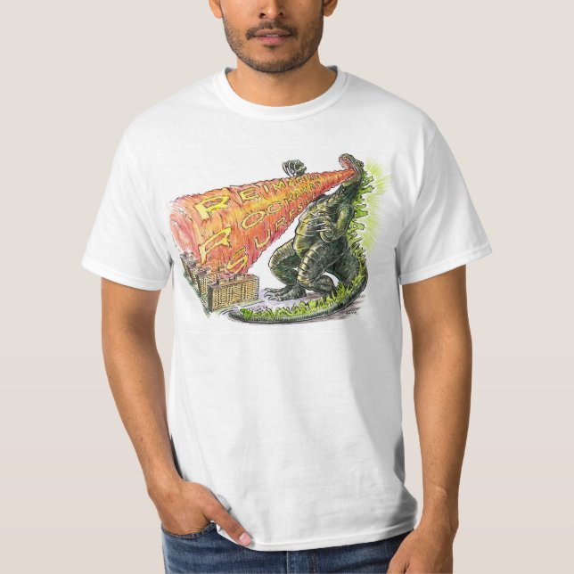 Almazilla reimagines.  T-Shirt (Front)