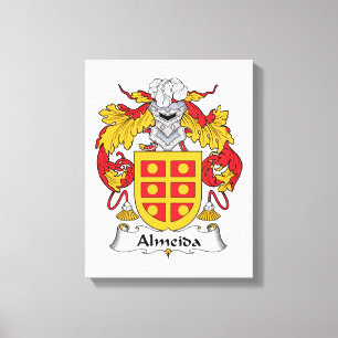 Almeida Family Crest Canvas Print
