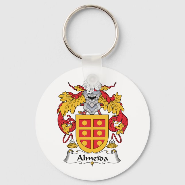 Almeida Family Crest Key Ring (Front)