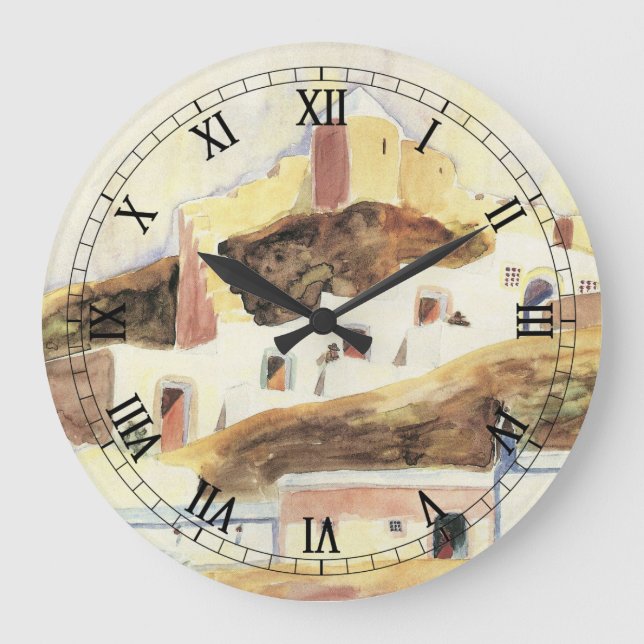 Almeria by Walter Gramatte, Vintage Expressionism Large Clock (Front)