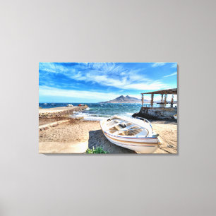 Almería, La Isleta Del Moro   Mar Mediterráneo Canvas Print