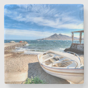 Almería, La Isleta Del Moro   Mar Mediterráneo Stone Coaster