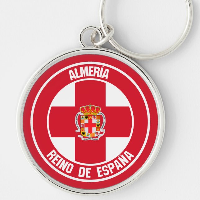 Almería Round Emblem Key Ring (Front)