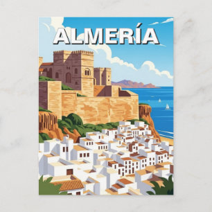 Almeria Spain Alcazabar Travel Postcard