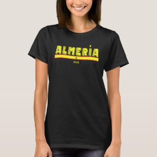 Almería Spain   Spanish Flag Espana Tourist Souven T-Shirt