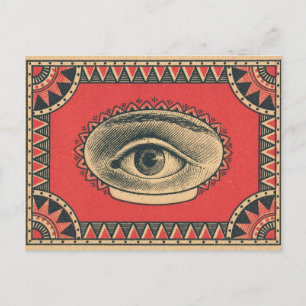 almighty eye of wisdom postcard