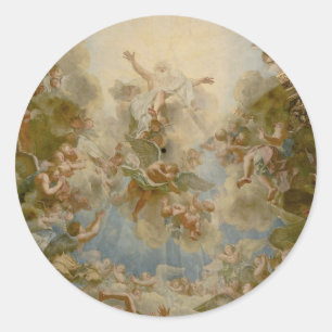 Almighty God the Father - Palace of Versailles Classic Round Sticker
